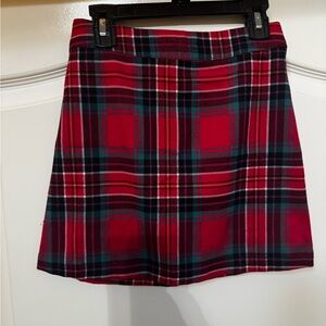 Copper Key Red Plaid Skirt